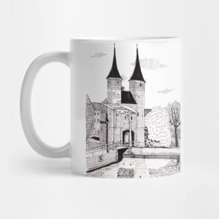 Oosterpoort Delft Netherlands - Eastern Gate Delft City Travel Art Mug